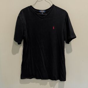 Polo by Ralph Lauren Black Tee with Red Logo
